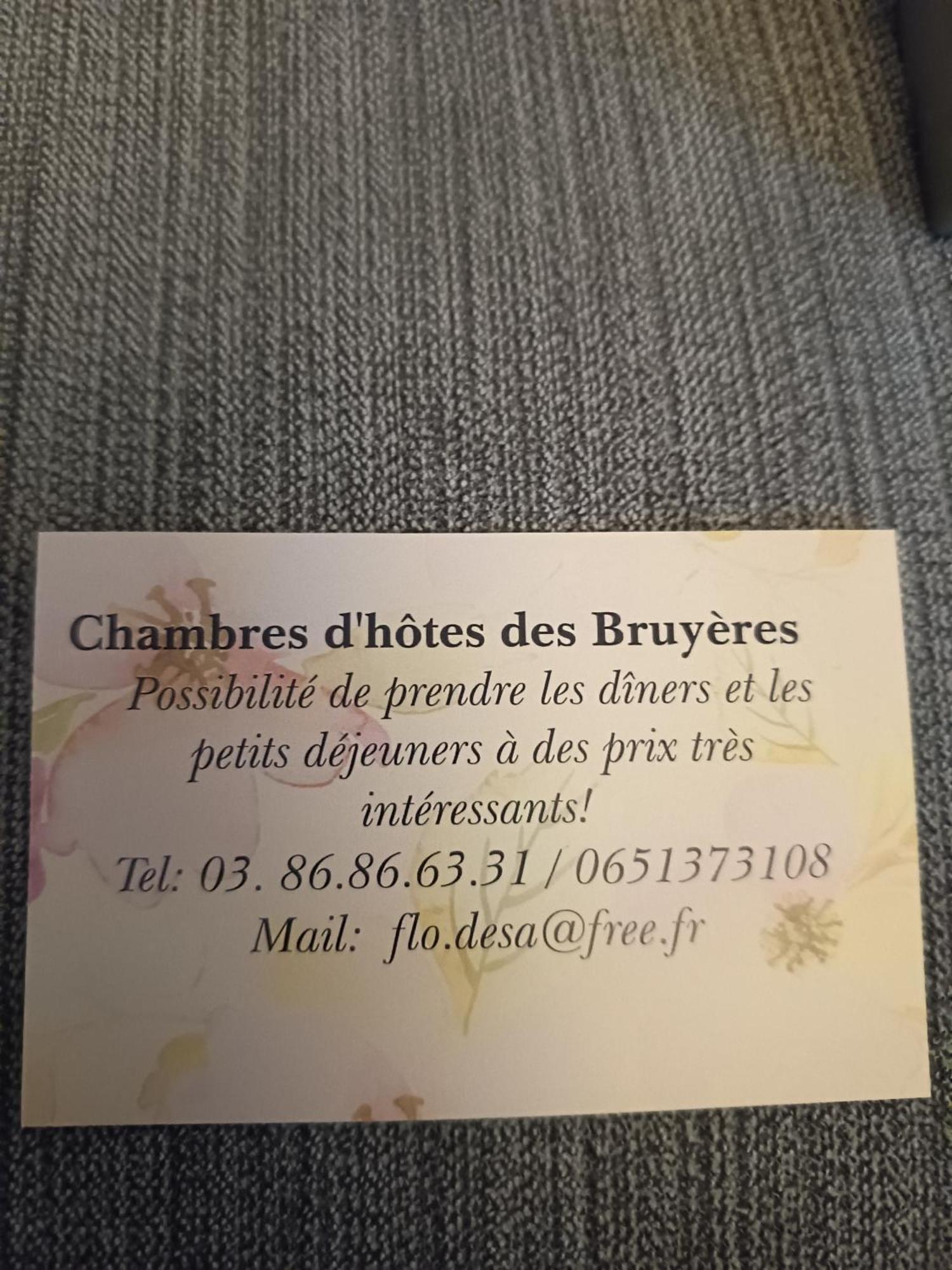 Chambres D'Hotes Des Bruyeres Collemiers Kamer foto